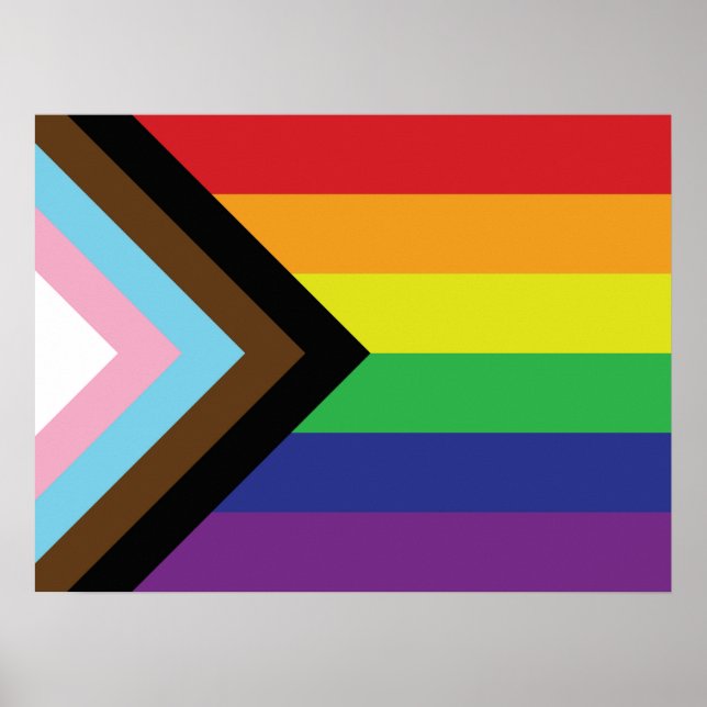 Progressive LGBTQIA Flag Poster (Front)