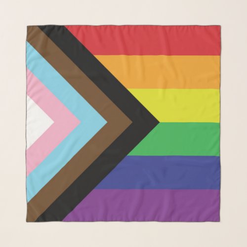 Progressive LGBTQIA Flag Scarf