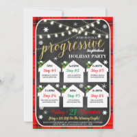 Progressive Neighborhood Holiday Party Invitation