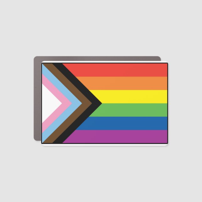 Progressive Pride  Car Magnet (Front)