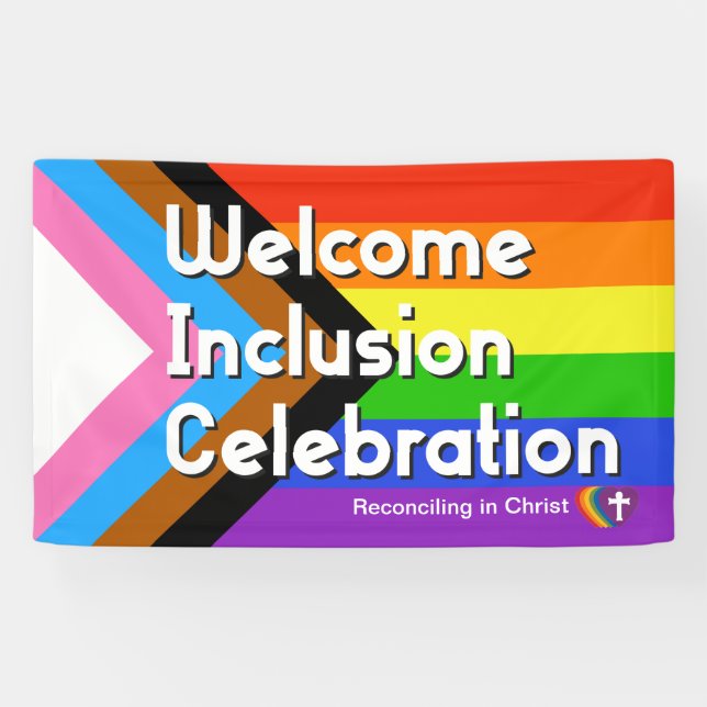 Progressive PRIDE Flag Banner (Horizontal)