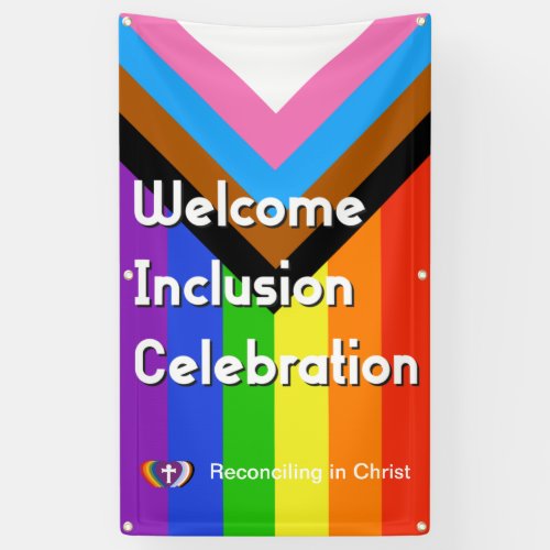 Progressive PRIDE Flag Banner _ Vertical