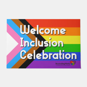 Progressive PRIDE Flag Door Mat