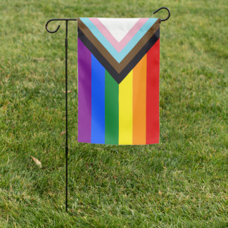 Progressive Pride Garden Flag