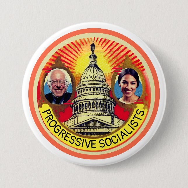 Progressive Socialists Button (Front)