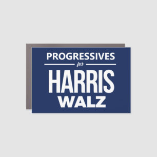Progressives for Harris Walz Car Magnet