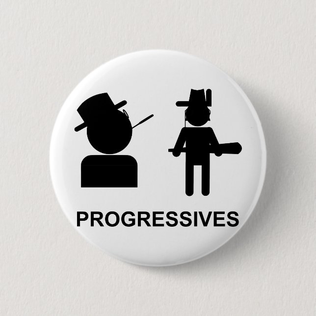 Progressives Pinback Button (Front)