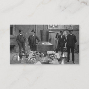 Prohibition Agents With Moonshine Still 1922 Business Card