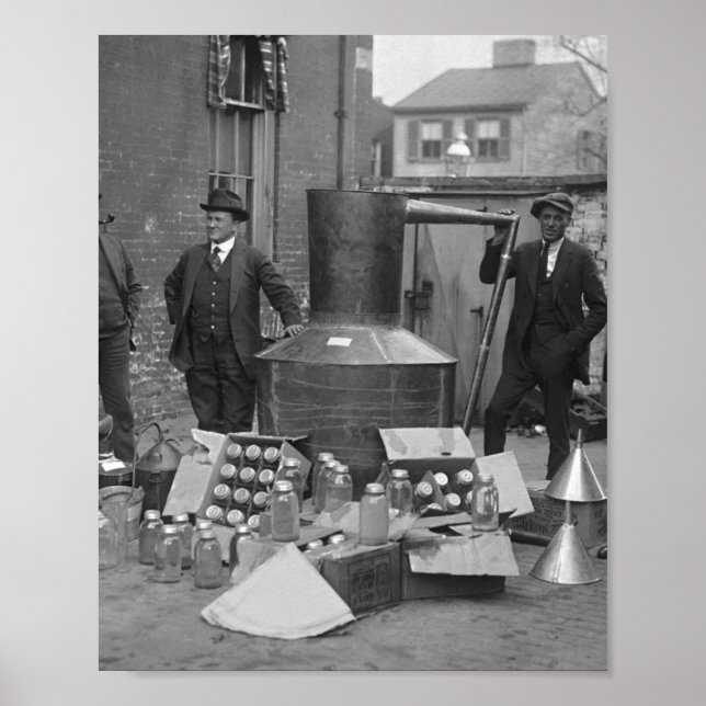 Prohibition Agents With Moonshine Still 1922 Poster (Front)