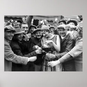 Prohibition, Beer, Black and White, Vintage Poster