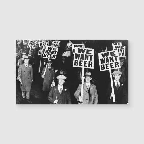 Prohibition Beer Protest 1950s Vintage Photograph