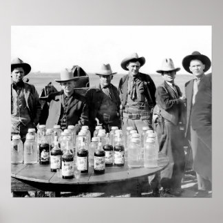 PROHIBITION CONFISCATION - TEXAS c. 1928 Poster