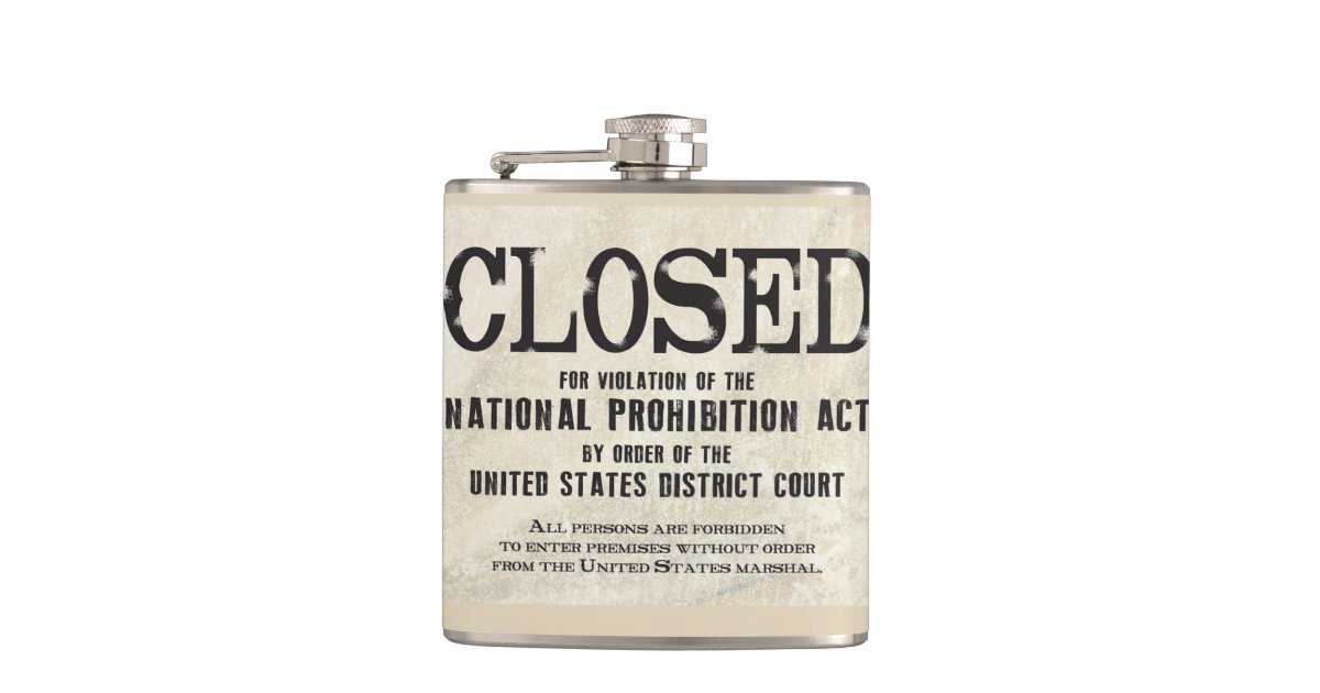 Prohibition Flask Zazzle