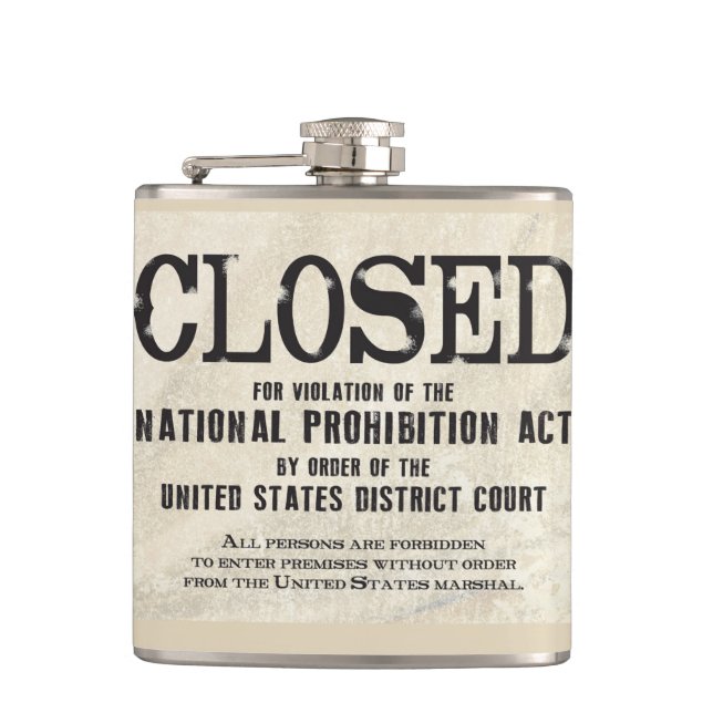 Prohibition Flask (Front)