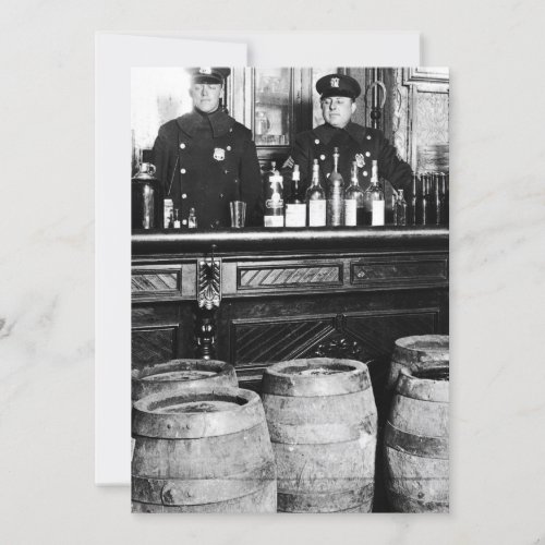 Prohibition _ Speakeasy Police Raid Bootlegger _ M Invitation