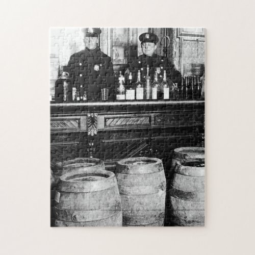 Prohibition _ Speakeasy Police Raid Bootlegger _ M Jigsaw Puzzle