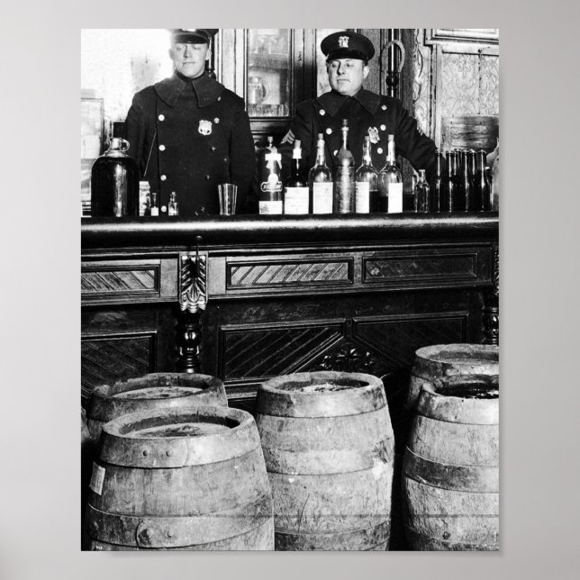 Prohibition - Speakeasy Police Raid Bootlegger - M Poster (Front)