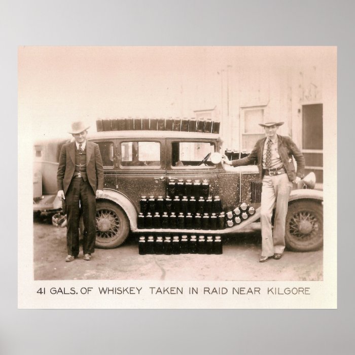 Prohibition Whiskey Raid, Kilgore, TX 1931 Poster