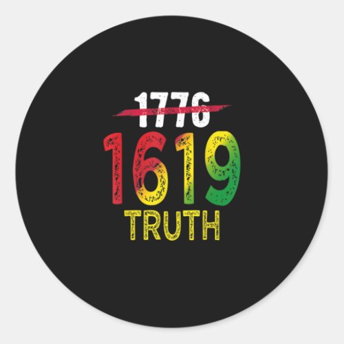Project 1619 Our Ancestors Black History Month Classic Round Sticker