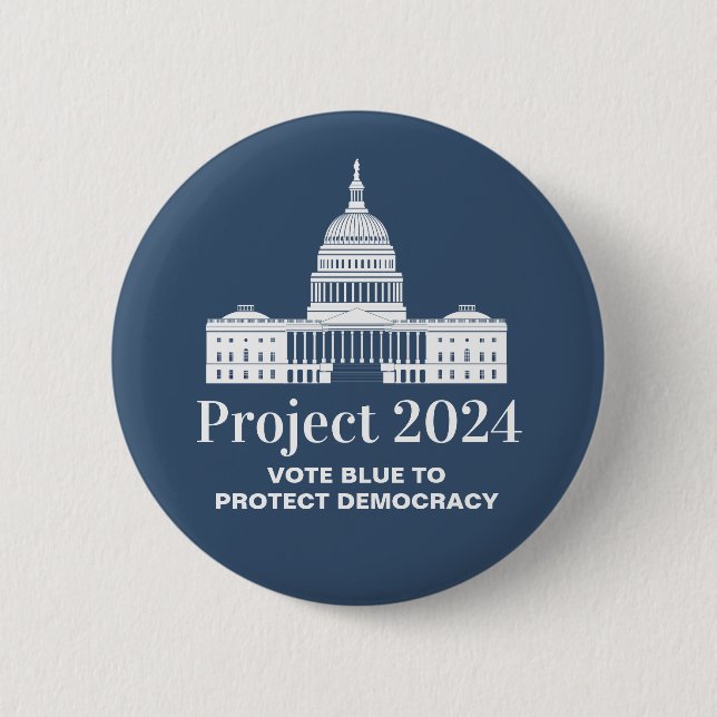 Project 2024 Vote for Democracy Button (Front)