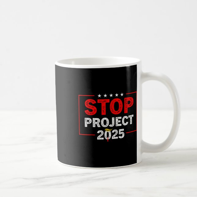 Project 2025 Anti Trump 1  Coffee Mug (Right)