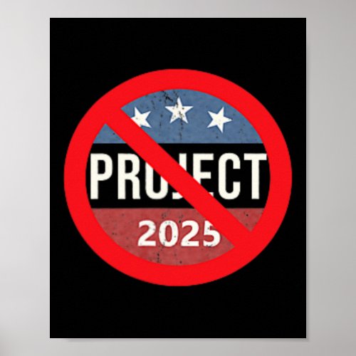 Project 2025 Anti Trump 2 Side Back amp Front  Poster