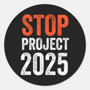 Project 2025 Anti Trump  Classic Round Sticker