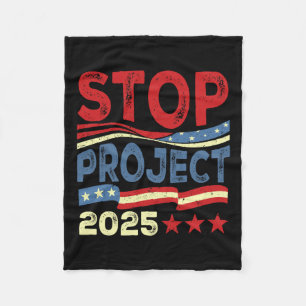 Project 2025 Anti Trump Usa Flag Political Women M Fleece Blanket