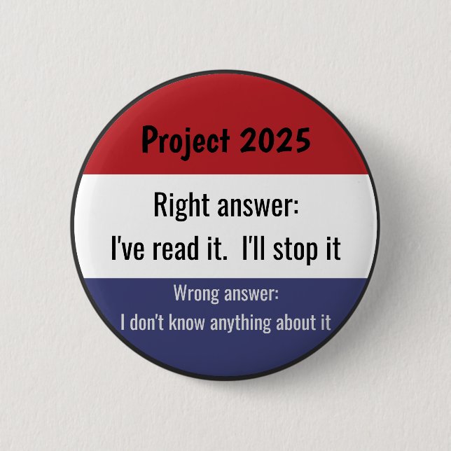 Project 2025 - Right Answer Button (Front)