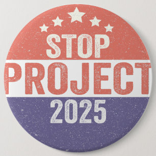 Project 2025 Trump American Patroitic USA Election Button