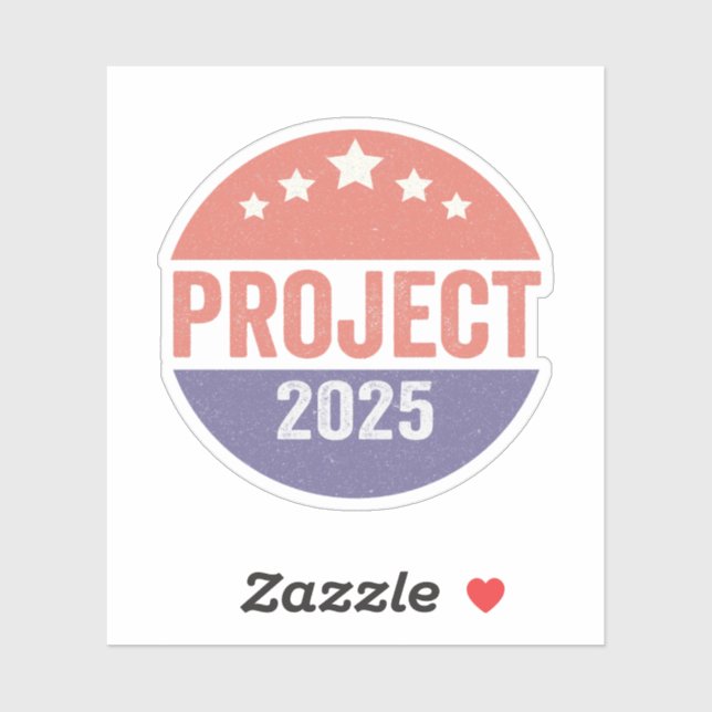 Project 2025 Trump American Patroitic USA Sticker (Sheet)
