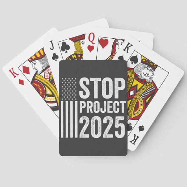 Project 2025 Trump American Republican USA Poker Cards (Back)