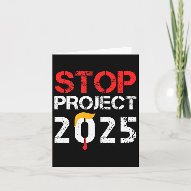 Project 2025 Trump's Project Anti Trump 3  Card (Front)