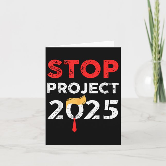 Project 2025 Trump's Project Anti Trump  Card (Front)