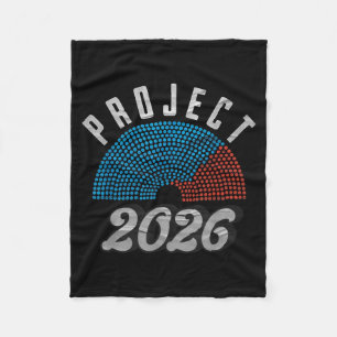 Project 2026 Tee Shirt  Fleece Blanket