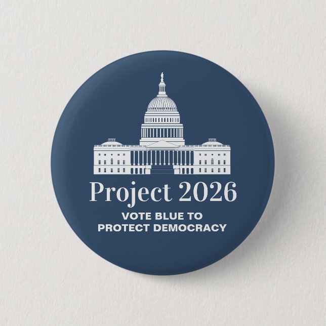 Project 2026 Vote for Democracy Button (Front)