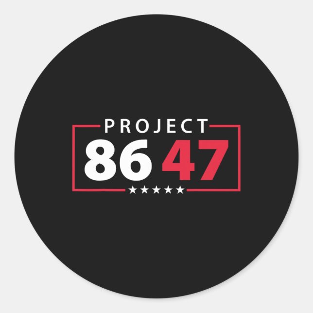 Project 8647 Resist Subtle Foxtrot Delta Tango Pro Classic Round Sticker (Front)
