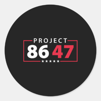Project 8647 Resist Subtle Foxtrot Delta Tango Pro Classic Round Sticker