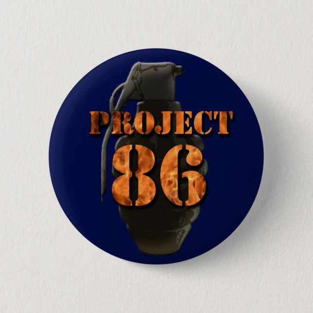 project 86 (band) pinback button (Front)