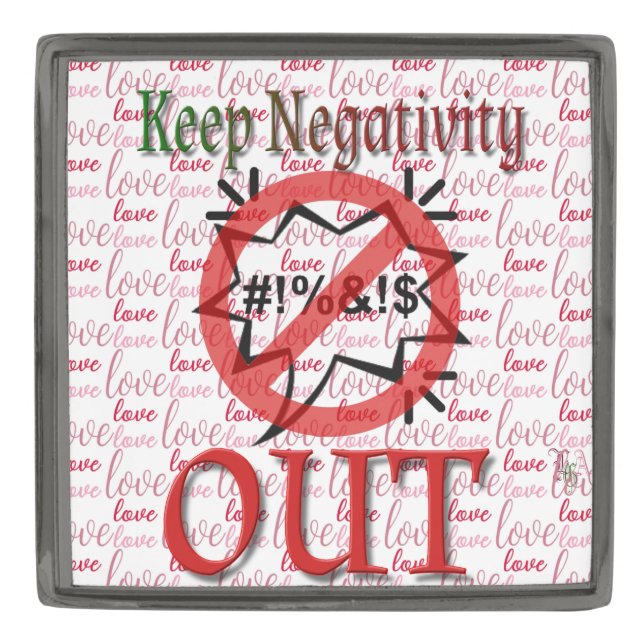 Project: ACKNOWLEDGE-KNO Gunmetal Finish Lapel Pin (Front)