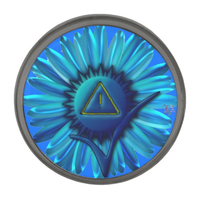 Project: ACKNOWLEDGE-logo2022 Gunmetal Finish Lapel Pin (Front)