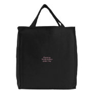 Project Bag For Crochet, Knitting, Sewing, Black at Zazzle
