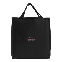 Project bag for crochet, knitting, sewing, black