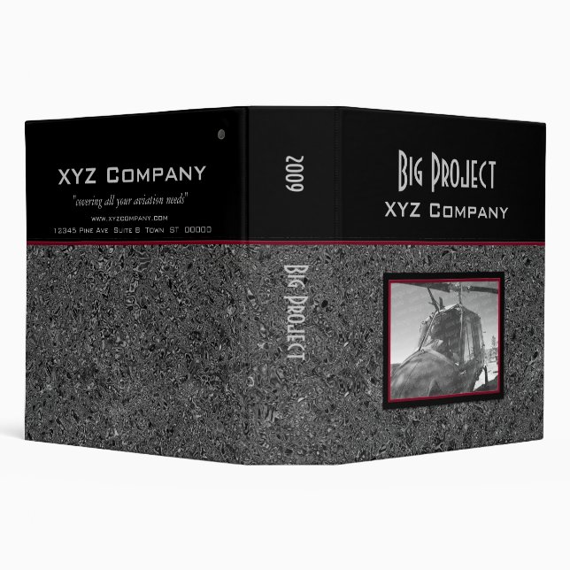 Project Book / Red - Photo 3 Ring Binder (Background)