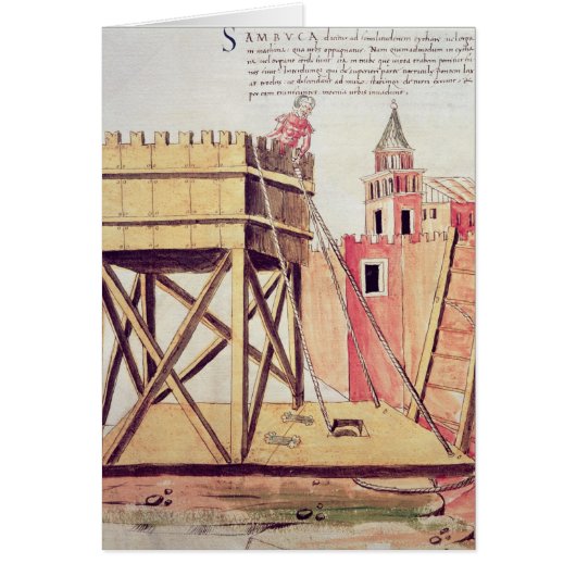 Project for a siege tower cards (Front)
