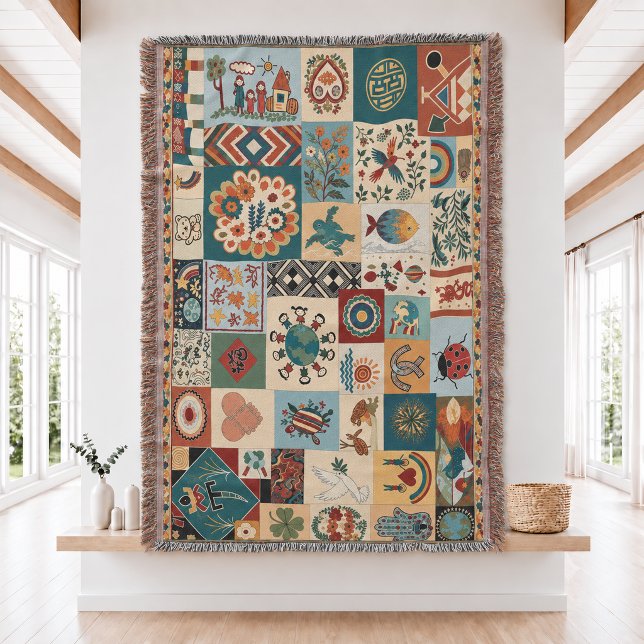Project Hail Mary Patchwork Woven Throw Blanket  (Creator Uploaded)