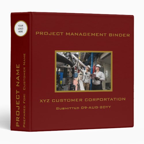 Project Management Planning _ Black  Blue 3 Ring  3 Ring Binder