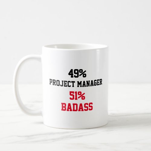 Project manager Badass Coffee Mug