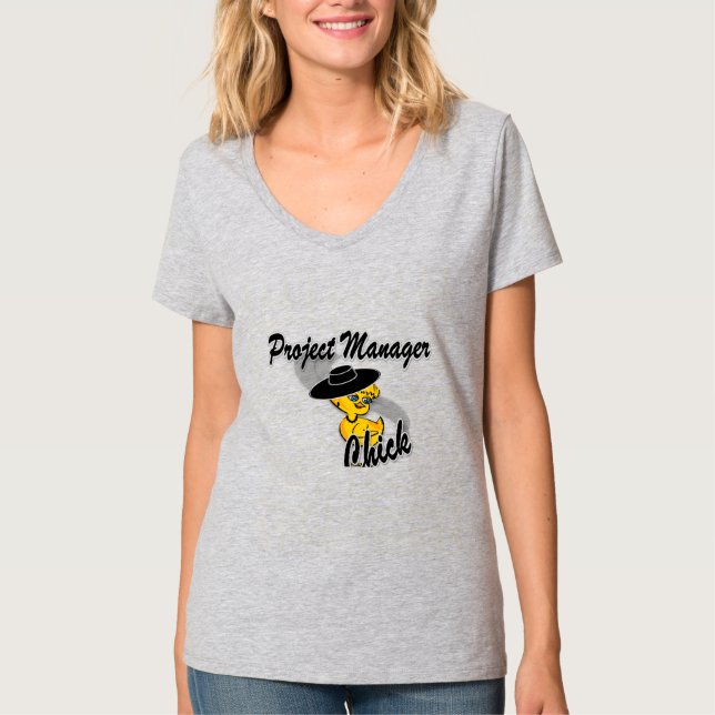 Project Manager Chick #4 T-Shirt (Front)