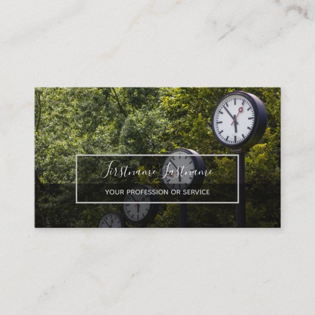 Project manager, freelancer and consulting experts business card (Front)